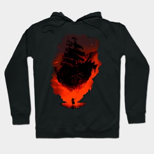 Ship and warrior Hoodie